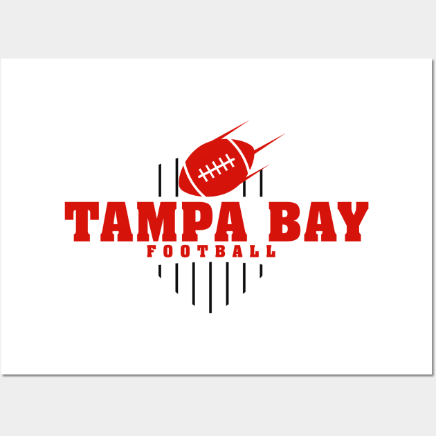 Tampa Bay Football Team Color Wall Art by Toogoo